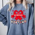 Red Ribbon Week Awareness For Students And Teachers Men Women Girls Kids Comfort Colors Sweatshirt Blue Jean