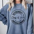 Retirement Class Of 2026 Count Down Progress Retired Teacher Comfort Colors Sweatshirt Blue Jean
