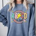 Retro ABCD Transitional Kindergarten Teacher Tour TK Teacher Comfort Colors Sweatshirt Blue Jean Retro ABCD Transitional Kindergarten Teacher Tour TK Teacher Comfort Colors Sweatshirt Blue Jean
