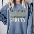 Retro Back To School Women Old Camo Preschool Teacher Comfort Colors Sweatshirt Blue Jean Retro Back To School Women Old Camo Preschool Teacher Comfort Colors Sweatshirt Blue Jean
