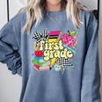 Retro First Grade Teacher Disco Ball Coquette Back To School Comfort Colors Sweatshirt Blue Jean Retro First Grade Teacher Disco Ball Coquette Back To School Comfort Colors Sweatshirt Blue Jean