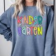 Retro Kindergarten Dream Team Back To School Teacher Kids Comfort Colors Sweatshirt Blue Jean Retro Kindergarten Dream Team Back To School Teacher Kids Comfort Colors Sweatshirt Blue Jean