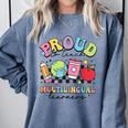 Retro Proud To Teach Multilingual Learners English Teacher Comfort Colors Sweatshirt Blue Jean Retro Proud To Teach Multilingual Learners English Teacher Comfort Colors Sweatshirt Blue Jean