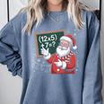 Santa Teacher 67 Math Christmas Xmas Holiday Number 67 Comfort Colors Sweatshirt Blue Jean Santa Teacher 67 Math Christmas Xmas Holiday Number 67 Comfort Colors Sweatshirt Blue Jean