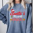 Santa's Favorite Para Christmas Paraprofessional Teacher Comfort Colors Sweatshirt Blue Jean Santa's Favorite Para Christmas Paraprofessional Teacher Comfort Colors Sweatshirt Blue Jean