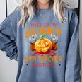 This Is My Scary Gym Teacher Costume Pumpkin Halloween Men Women Comfort Colors Sweatshirt Blue Jean This Is My Scary Gym Teacher Costume Pumpkin Halloween Men Women Comfort Colors Sweatshirt Blue Jean