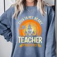 This Is My Scary Teacher Costume Halloween Comfort Colors Sweatshirt Blue Jean This Is My Scary Teacher Costume Halloween Comfort Colors Sweatshirt Blue Jean