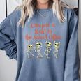School Office Clerk Creepin' It Real HALLOWEEN Teacher Shirt Comfort Colors Sweatshirt Blue Jean