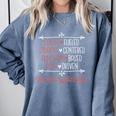 School Psychologist Coffee Student Teacher Psychology Men Women Comfort Colors Sweatshirt Blue Jean