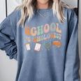 School Psychologist Teacher Psychology School Psychologist Comfort Colors Sweatshirt Blue Jean