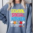 School Social Worker Teacher Caseworker Public Servant LSW Comfort Colors Sweatshirt Blue Jean School Social Worker Teacher Caseworker Public Servant LSW Comfort Colors Sweatshirt Blue Jean
