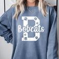 School Spirit Mascot Bobcats Back To School Teacher Student Comfort Colors Sweatshirt Blue Jean School Spirit Mascot Bobcats Back To School Teacher Student Comfort Colors Sweatshirt Blue Jean