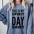 School Teacher Spirit Day Costume For Men Women Comfort Colors Sweatshirt Blue Jean