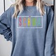 Schwa Teacher Reading Literacy For English Grammar Teachers Comfort Colors Sweatshirt Blue Jean