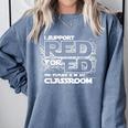 Science Fiction Future Teachers Union Protest RedforEd Shirt Men Women Kids Comfort Colors Sweatshirt Blue Jean