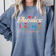 Science Of Reading Teacher Phonics Is My Love Language Comfort Colors Sweatshirt Blue Jean Science Of Reading Teacher Phonics Is My Love Language Comfort Colors Sweatshirt Blue Jean