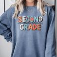 Second Grade Dream Team Back To School 2nd Grade Teacher Comfort Colors Sweatshirt Blue Jean