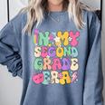 In My Second Grade Era Teachers Women Back To School Girls Comfort Colors Sweatshirt Blue Jean