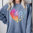 Sign Language Heart ASL For Deaf Teacher Comfort Colors Sweatshirt Blue Jean Sign Language Heart ASL For Deaf Teacher Comfort Colors Sweatshirt Blue Jean