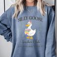 Silly Goose Teacher Club Comfort Colors Sweatshirt Blue Jean Silly Goose Teacher Club Comfort Colors Sweatshirt Blue Jean