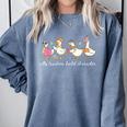 Silly Teachers Build Character Goose Teacher Back To School Comfort Colors Sweatshirt Blue Jean Silly Teachers Build Character Goose Teacher Back To School Comfort Colors Sweatshirt Blue Jean
