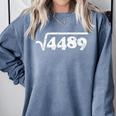 Sixty Seven 67 Meme Square Root 4489 Slang Math Teacher Comfort Colors Sweatshirt Blue Jean