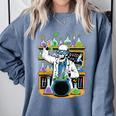 Skeleton Mad Scientist Halloween Costume Science Teacher Comfort Colors Sweatshirt Blue Jean Skeleton Mad Scientist Halloween Costume Science Teacher Comfort Colors Sweatshirt Blue Jean