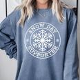Snow Day Supporter Teacher Student Winter Snowflake Comfort Colors Sweatshirt Blue Jean Snow Day Supporter Teacher Student Winter Snowflake Comfort Colors Sweatshirt Blue Jean