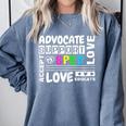 Special Education Advocate Love Support SPED Teacher Comfort Colors Sweatshirt Blue Jean Special Education Advocate Love Support SPED Teacher Comfort Colors Sweatshirt Blue Jean