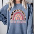 Special Education Shirt Teacher SPED Leopard Boho Rainbow Comfort Colors Sweatshirt Blue Jean Special Education Shirt Teacher SPED Leopard Boho Rainbow Comfort Colors Sweatshirt Blue Jean