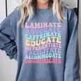 Sped Caffeinate Advocate Laminate Educate Teacher Comfort Colors Sweatshirt Blue Jean Sped Caffeinate Advocate Laminate Educate Teacher Comfort Colors Sweatshirt Blue Jean