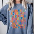 Sped Caffeinate Advocate Laminate Educate Teacher Men Women Kids Comfort Colors Sweatshirt Blue Jean Sped Caffeinate Advocate Laminate Educate Teacher Men Women Kids Comfort Colors Sweatshirt Blue Jean