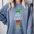 SPED Squad Elf Teacher Matching Christmas Party Pajama Comfort Colors Sweatshirt Blue Jean SPED Squad Elf Teacher Matching Christmas Party Pajama Comfort Colors Sweatshirt Blue Jean
