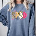 Sped Teacher Halloween Ghost Special Education Preppy Fall Comfort Colors Sweatshirt Blue Jean