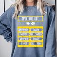 Spelling Bee Halloween Teachers Bee Spelling Competition Comfort Colors Sweatshirt Blue Jean