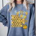 Spelling Bee Kind Positive Kindness Women Teacher Comfort Colors Sweatshirt Blue Jean Spelling Bee Kind Positive Kindness Women Teacher Comfort Colors Sweatshirt Blue Jean