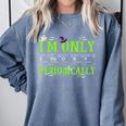 Only Spooky Periodically Halloween Chemistry Teacher Men Women Comfort Colors Sweatshirt Blue Jean
