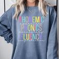 Spring Easter Reading Teacher Science Of Reading Comfort Colors Sweatshirt Blue Jean Spring Easter Reading Teacher Science Of Reading Comfort Colors Sweatshirt Blue Jean