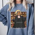 St Jean Baptiste De La Salle Patron Saint Education Teachers Comfort Colors Sweatshirt Blue Jean St Jean Baptiste De La Salle Patron Saint Education Teachers Comfort Colors Sweatshirt Blue Jean