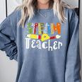 Steam Teacher Science Tech Engineering Arts Maker Comfort Colors Sweatshirt Blue Jean