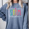 STEM Teacher Science Appreciation Women Back To School Comfort Colors Sweatshirt Blue Jean STEM Teacher Science Appreciation Women Back To School Comfort Colors Sweatshirt Blue Jean