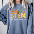 STEM Teacher Thanksgiving Grateful Educator Science Class Comfort Colors Sweatshirt Blue Jean