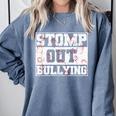 Stomp Out Bullying Back To School Education Teacher Comfort Colors Sweatshirt Blue Jean