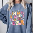 In My Student Teaching Era Back To School Teacher Team Comfort Colors Sweatshirt Blue Jean