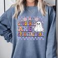 My Students Are Spooktacular Teacher Halloween Vibes Comfort Colors Sweatshirt Blue Jean My Students Are Spooktacular Teacher Halloween Vibes Comfort Colors Sweatshirt Blue Jean