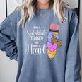 Being A Substitute Teacher Substitute Teaching Comfort Colors Sweatshirt Blue Jean
