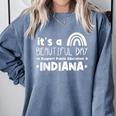 Support Public Education Teacher Red For Ed Indiana Comfort Colors Sweatshirt Blue Jean Support Public Education Teacher Red For Ed Indiana Comfort Colors Sweatshirt Blue Jean