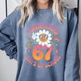 I Survived 67 Days Of School Groovy Retro Teachers Girls Comfort Colors Sweatshirt Blue Jean I Survived 67 Days Of School Groovy Retro Teachers Girls Comfort Colors Sweatshirt Blue Jean