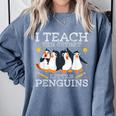 I Teach The Cutest Little Penguins Cute School Teacher Tee Comfort Colors Sweatshirt Blue Jean I Teach The Cutest Little Penguins Cute School Teacher Tee Comfort Colors Sweatshirt Blue Jean