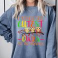 I Teach The Cutest Owls Christmas Or Teachers Day Comfort Colors Sweatshirt Blue Jean I Teach The Cutest Owls Christmas Or Teachers Day Comfort Colors Sweatshirt Blue Jean